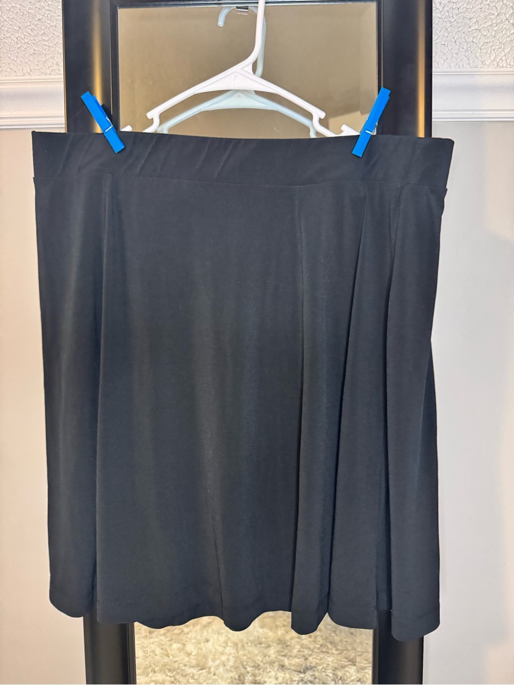 Merona Plus Size Black Mini Skater Style Skirt 2X